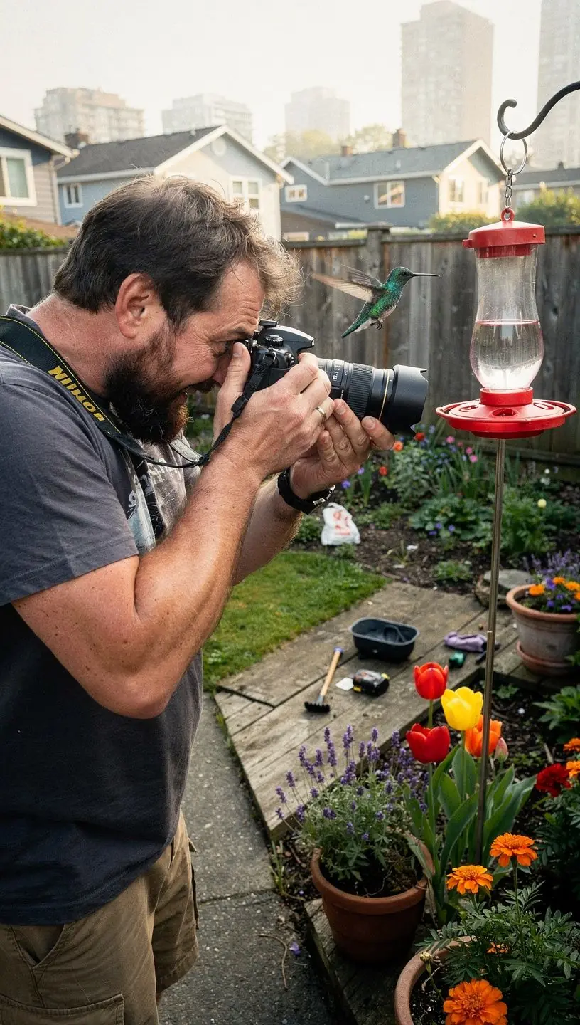 Группа орнитологов, наблюдающих за птицами с биноклями