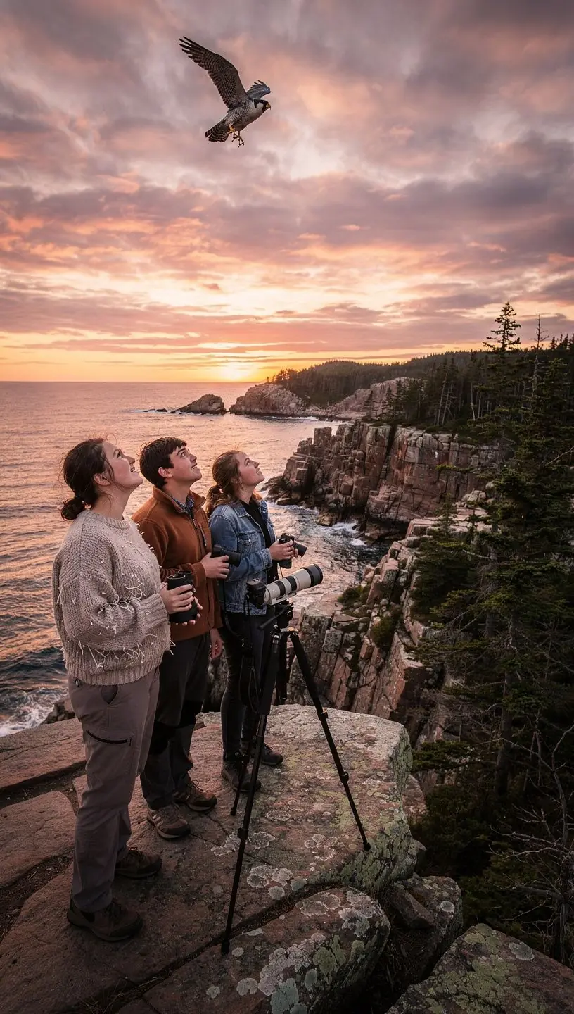 Фотография мигрирующих птиц, взлетающих над озером на закате.