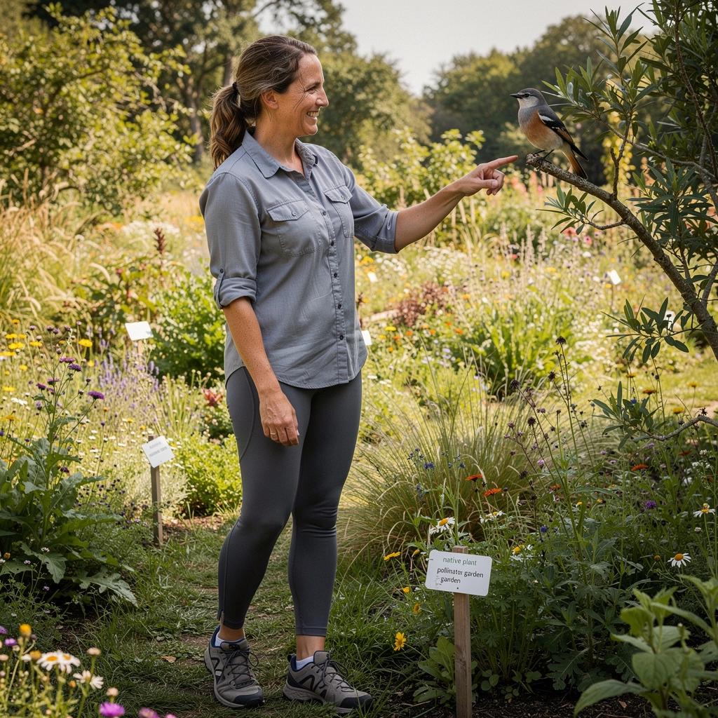 Детальная фотография певчей птицы на ветке дерева с листвой.